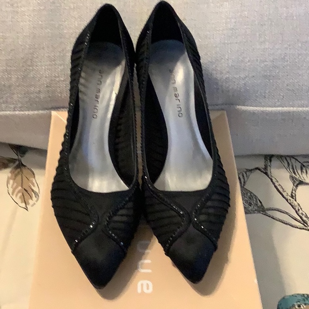 Ann Marino Black Dress / Formal Heels